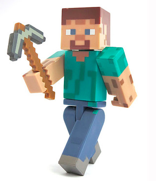 boneco do minecraft para imprimir e montar