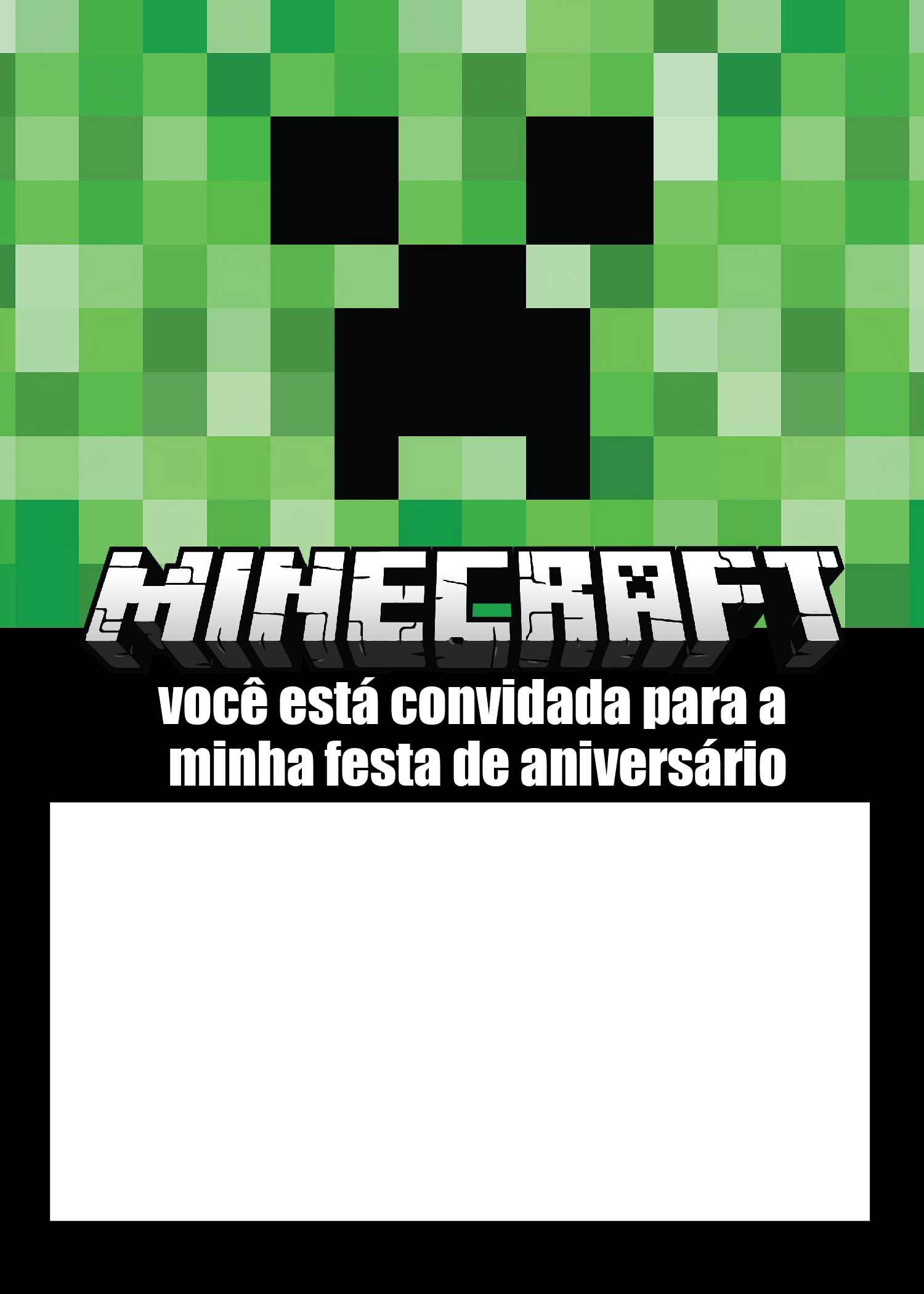 aniversário do minecraft para imprimir: ideias e downloads gratuitos 