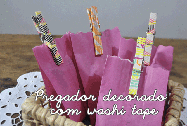 Pregador de roupa decorado