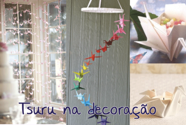 Tsuru na decoração