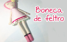 boneca feltro