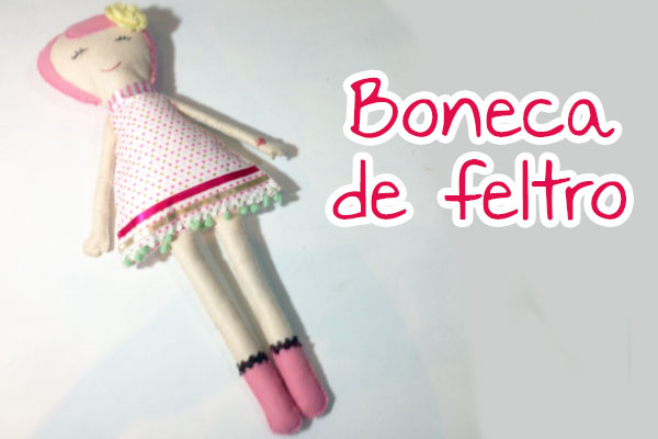 boneca feltro